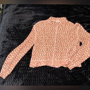 BKE Raw Edge Pointelle Top, Size Medium, Worn Once